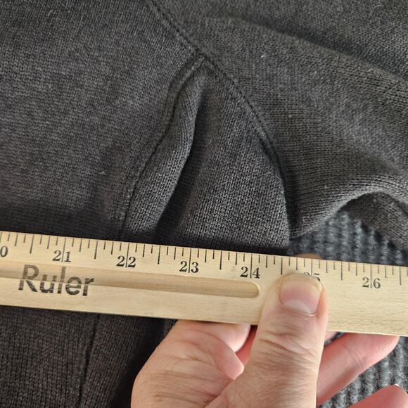 L.L.Bean Jacket Womens 3X Hooded Full Zip Charcoal Gray Sweater Fleece Hoodie - Picture 8 of 12